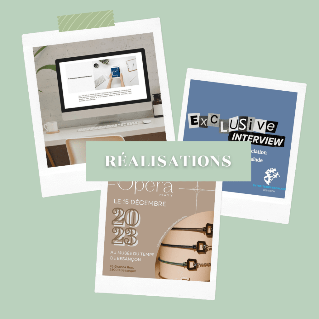mes réalisations