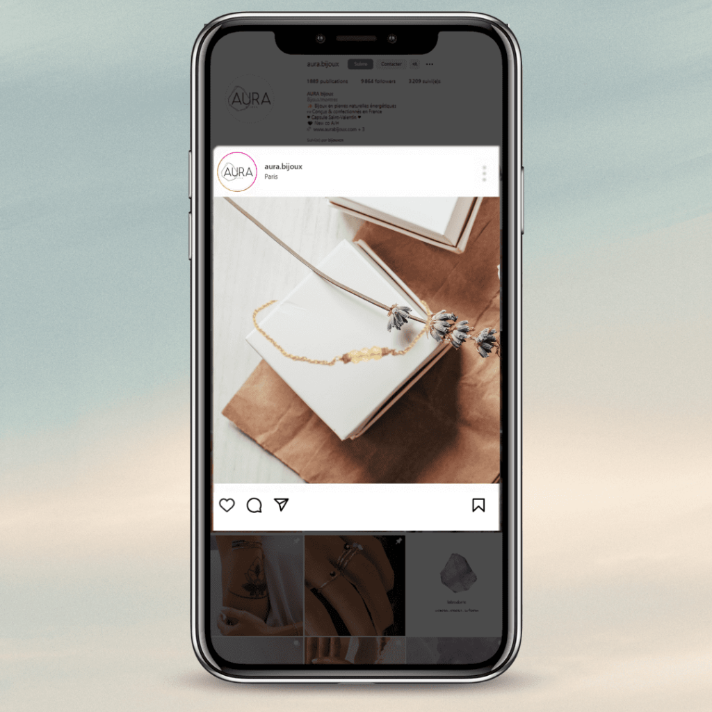 mockup instagram social média